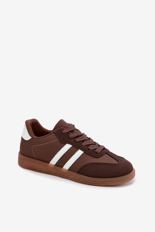 Sneakersy Damskie Czekoladowe Seabell