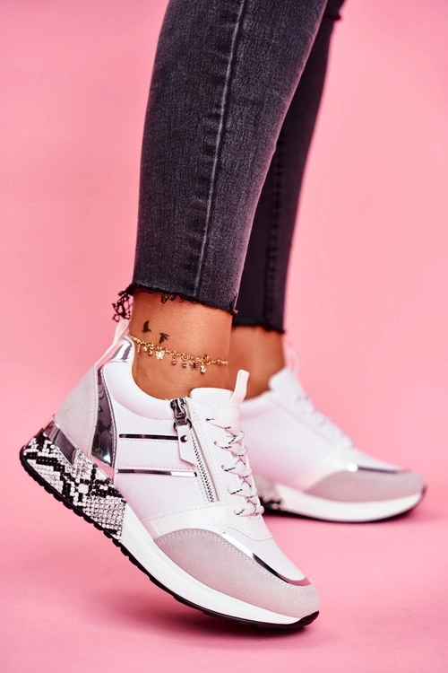 Sportowe Damskie Buty Białe Figure
