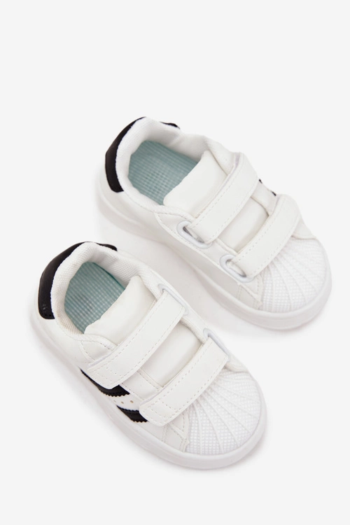 Dziecięce Buty Sportowe Sneakersy Z Eko Skóry Białe Renel