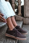 Sneakersy Damskie Big Star UU274397 Czekoladowe