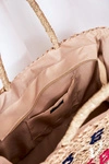 Pleciona Torebka Shopper Na Plażę NOBO XK0410 Beżowa
