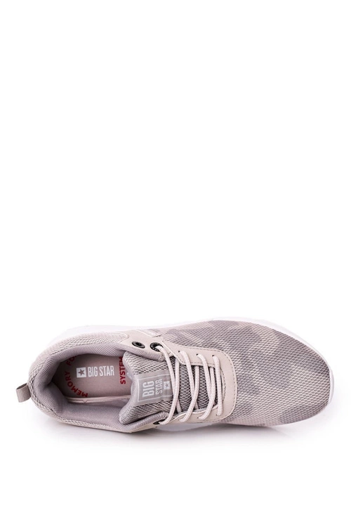 Męskie Sportowe Buty Memory Foam Big Star HH174139 Szare