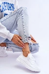 Damskie Wsuwane Buty Sportowe Sneakersy Białe Rosett
