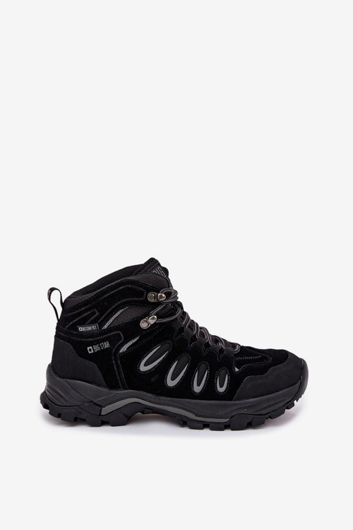 Skórzane Buty Trekkingowe Męskie Big Star OO17433 HI-POLY SYSTEM Czarne
