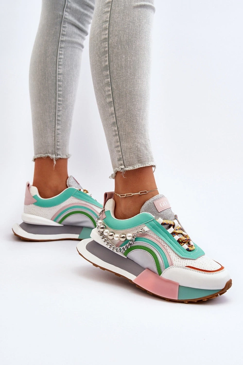 Sneakersy Damskie Z Ozdobą GOE NN2N4048 Multikolor