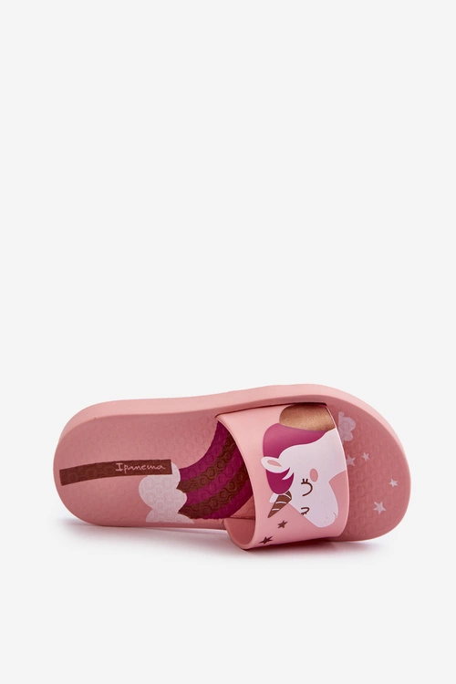 Klapki Dziewczęce Z Jednorożcem 83474 Ipanema Urban V Slide Kids Różowe