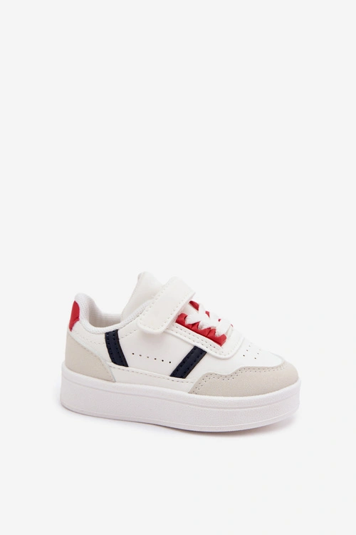 Sneakersy Buty Sportowe Dla Dzieci Na Rzep Białe Malva