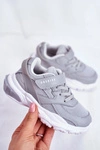 Sportowe Buty Dziecięce Młodzieżowe Szare ABCKIDS B933204077