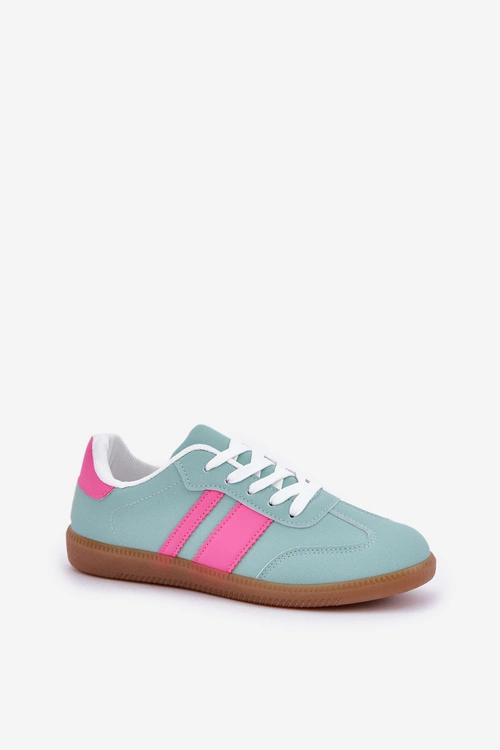 Niskie Sneakersy Damskie Z Eko Skóry Miętowe Nonalorin