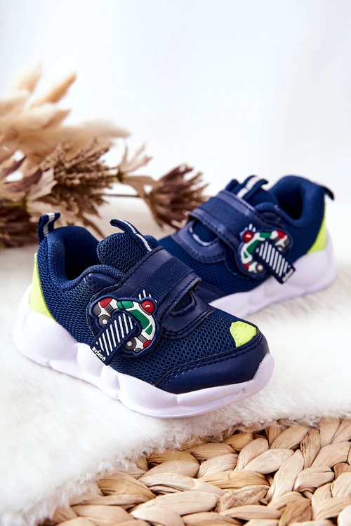 Dziecięce Sportowe Buty Na Rzep Befado 516P094 Granatowe