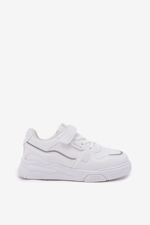 Sneakersy Dziecięce Na Rzep Big Star SS374042 Białe