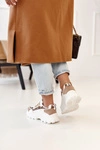 Damskie Sneakersy Na Masywnej Podeszwie Białe Daydreamer