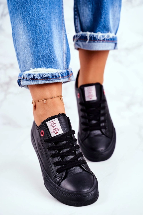 Damskie Trampki Cross Jeans Czarne DD2R4029